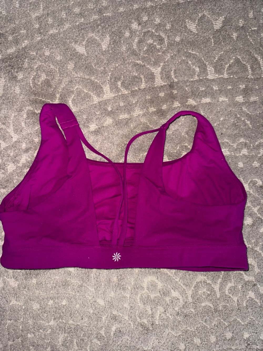 Athleta Exhale Bra. D-DD  Exotic Fuchsia. 1X - Picture 7 of 8